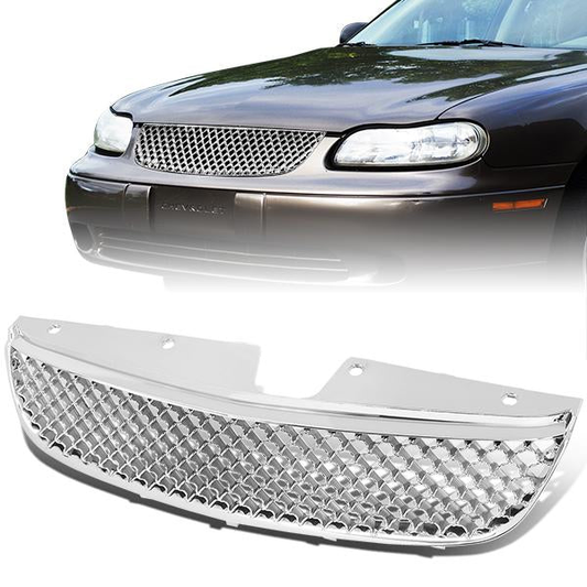 PARRILLA GRILLE - 97-99 CHEVY MAILBU - HONEYCOMB MESH STYLE - ABS - FITS ALL MODELS - CHROME