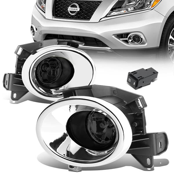 FAROS DE NIEBLA 13-16 NISSAN PATHFINDER - WITH SWITCH, BEZEL - H11 BULB - SMOKE