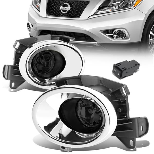 FAROS DE NIEBLA 13-16 NISSAN PATHFINDER - WITH SWITCH, BEZEL - H11 BULB - SMOKE