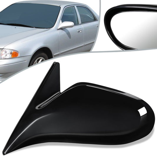 RETROVISOR MIRROR - OEM - 00-02 MAZDA 626 - POWERED - PAINTABLE - BLACK - LEFT