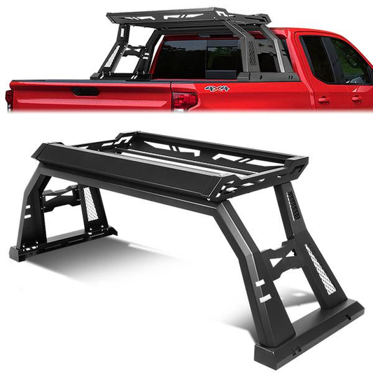 PORTAEQUIPAJE ROLL BAR ROLL BAR + CARGO BOX - 09-18 DODGE RAM 1500 / 10-18 DODGE RAM 2500, 3500 - FITS STYLESIDE, FLEETSIDE MODELS ONLY - DOES NOT FIT STEPSIDE, FLARESIDE MODELS - BLACK