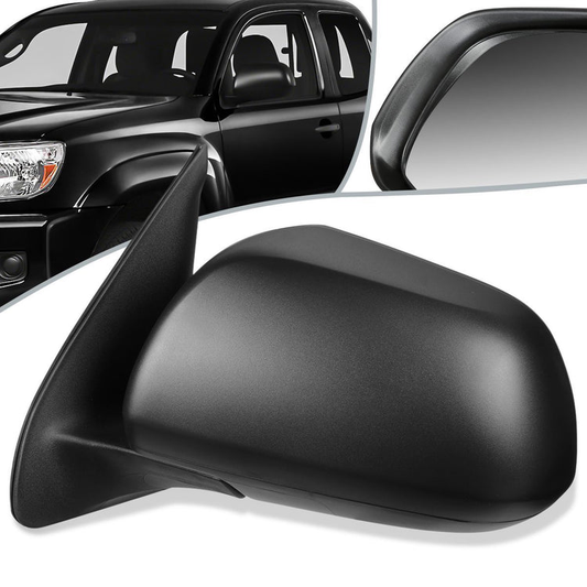 RETROVISOR MIRROR - OEM - 12-15 TOYOTA TACOMA - MANUAL - TEXTURED - BLACK - LEFT