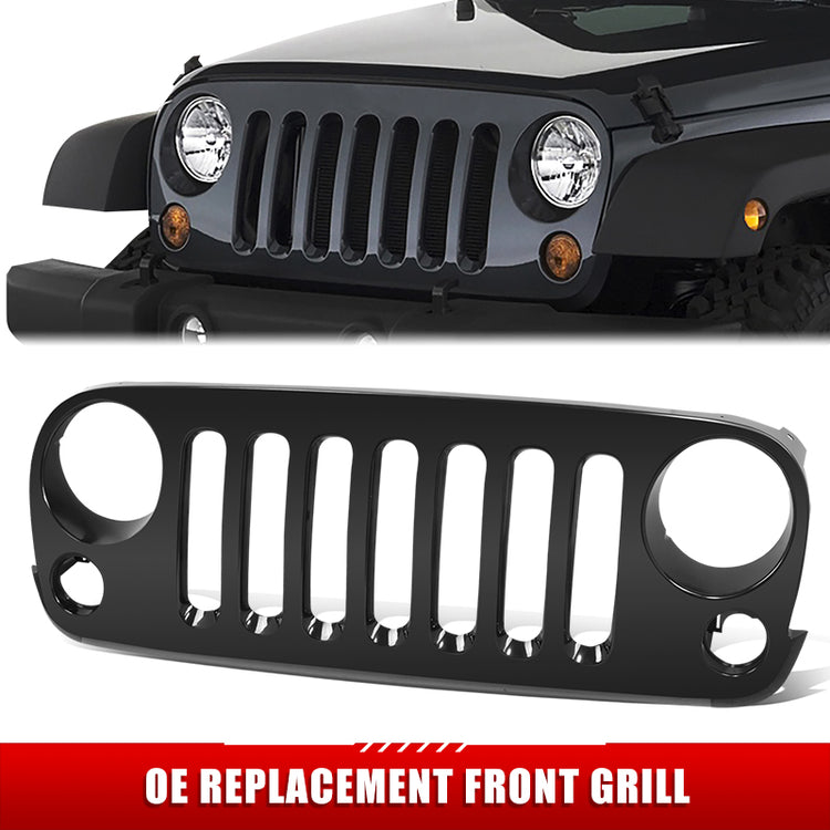 PARRILLA GRILLE - JP WANGLR '07-'17/ GRILLE ASS'Y/ MAT-BLACK (PTM)//PARTS.NO,CH1200313//OEM NO,68046306AC