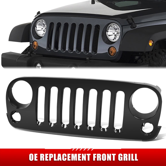 PARRILLA GRILLE - JP WANGLR '07-'17/ GRILLE ASS'Y/ MAT-BLACK (PTM)//PARTS.NO,CH1200313//OEM NO,68046306AC