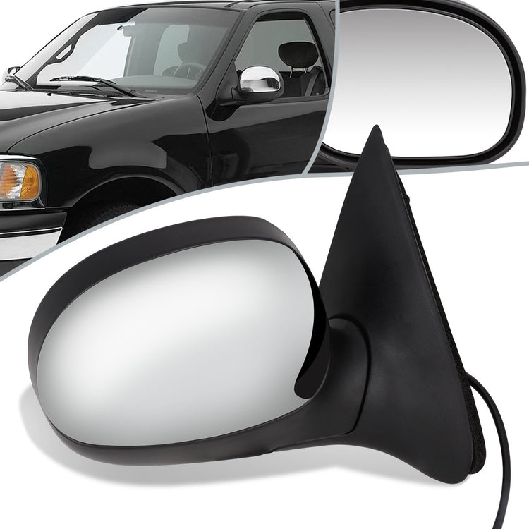 RETROVISOR MIRROR - OEM - 98-03 FORD F-150 / 98-99 FORD F-250 - POWERED - CHROME - RIGHT
