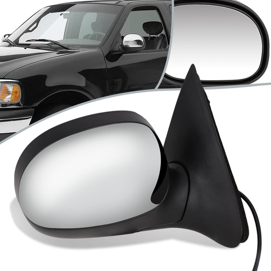 RETROVISOR MIRROR - OEM - 98-03 FORD F-150 / 98-99 FORD F-250 - POWERED - CHROME - RIGHT