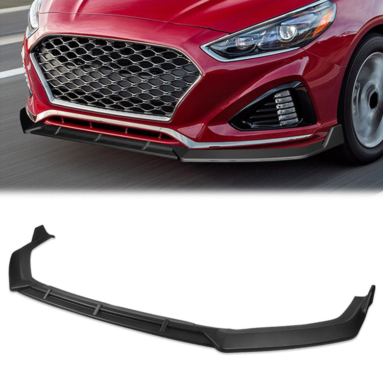LIP FRONTAL 18-19 HYUNDAI SONATA - REQUIRES DRILLING BUMPER FOR INSTALLATION - 3PC - MATTE BLACK