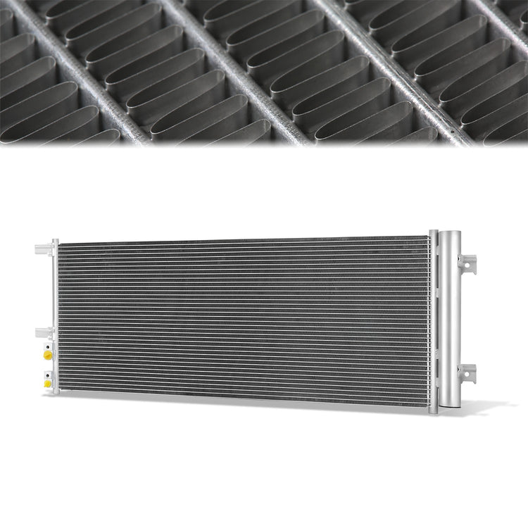 CONDENSADOR CHEVROLET SILVERADO 2500 2020-2024 / CHEVROLET SILVERADO 3500 2020-2024 / GMC SIERRA 2500 2020-2024 / GMC SIERRA 3500 2020-2024 - FOR 6.6L NATURALLY ASPIRATED V8 MODEL - ALUMINUM - SILVER