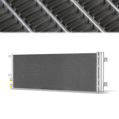 CONDENSADOR CHEVROLET SILVERADO 2500 2020-2024 / CHEVROLET SILVERADO 3500 2020-2024 / GMC SIERRA 2500 2020-2024 / GMC SIERRA 3500 2020-2024 - FOR 6.6L NATURALLY ASPIRATED V8 MODEL - ALUMINUM - SILVER
