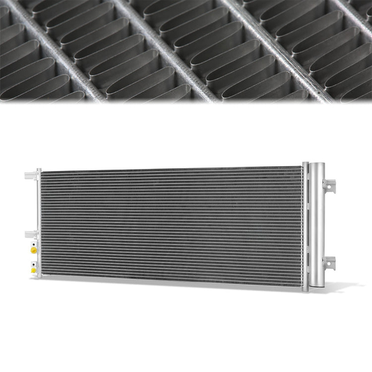 CONDENSADOR CHEVROLET SILVERADO 2500 2020-2024 / CHEVROLET SILVERADO 3500 2020-2024 / GMC SIERRA 2500 2020-2024 / GMC SIERRA 3500 2020-2024 - FOR 6.6L NATURALLY ASPIRATED V8 MODEL - ALUMINUM - SILVER