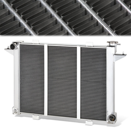 RADIADOR DE ALUMINIO RADIATOR - 3 ROWS - 91-93 DODGE D250 D350 W250 W350 CUMMINS 5.9L