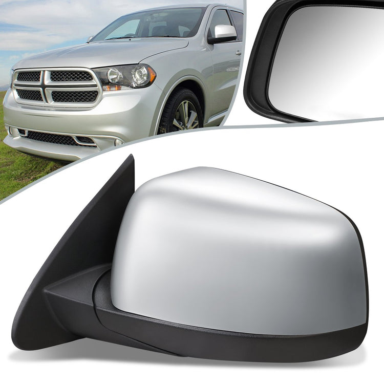 RETROVISOR MIRROR - OEM - 11-13 DODGE DURANGO - POWERED - HEATED - FOLDING - W/ CHROME COVER - LEFT