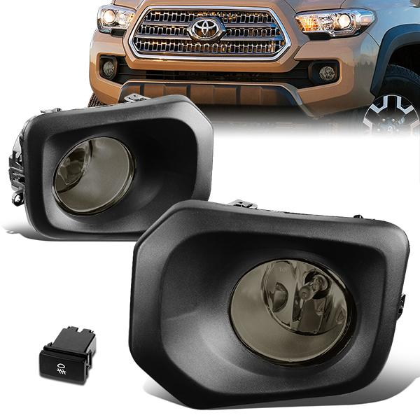 FAROS DE NIEBLA 16-20 TOYOTA TACOMA - WITH SWITCH, BEZEL - H11 BULB - SMOKE