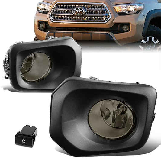 FAROS DE NIEBLA 16-20 TOYOTA TACOMA - WITH SWITCH, BEZEL - H11 BULB - SMOKE