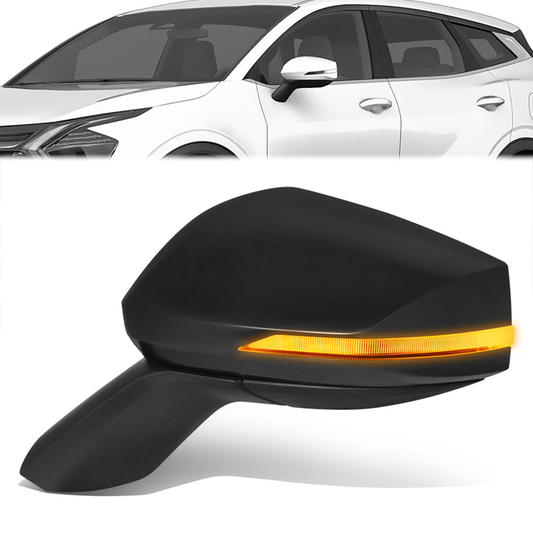 RETROVISOR MIRROR - OE STYLE - KIA SPORTAGE 23-24 - WITH POWER WITH HEATED WITH TURN SIGNAL WITH BLIND SPOT - DRIVER SIDE - PAINT TO MATCH - BLACK