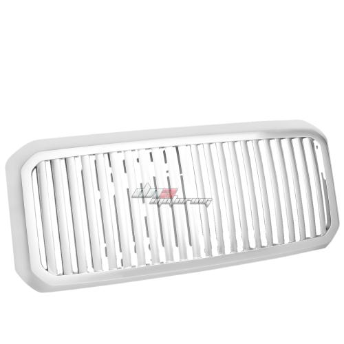 PARRILLA GRILLE - 11-16 FORD F-250 , F-350 , F-450 , F-550 - VERTICAL FENCE STYLE - ABS - GLOSSY - CHROME
