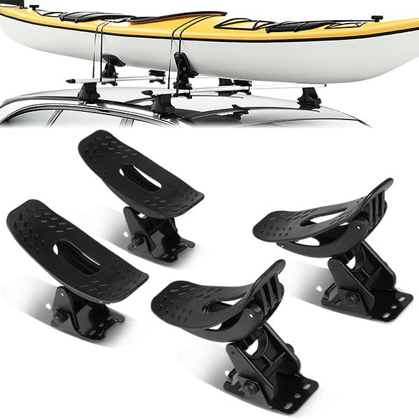PORTAEQUIPAJE KAYAK ROOF CARRIER - 4PCS - UNIVERSAL - BLACK