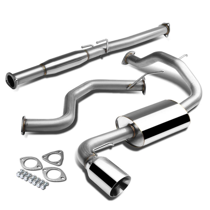 TUBERIA CATBACK CATBACK - 88-91 HONDA CIVIC - SINGLE ROLLED TIP - STAINLESS STEEL