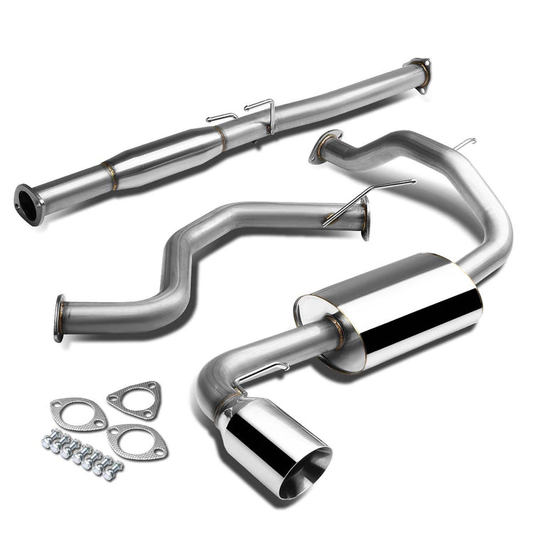 TUBERIA CATBACK CATBACK - 88-91 HONDA CIVIC - SINGLE ROLLED TIP - STAINLESS STEEL