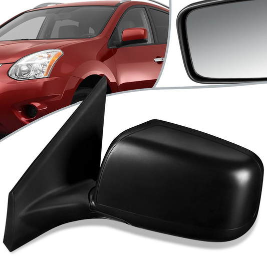 RETROVISOR MIRROR - OEM - 08-13 NISSAN ROGUE / 14-15 NISSAN ROGUE SELECT - POWERED - HEATED - TEXTURED - BLACK - LEFT