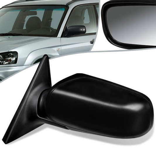RETROVISOR MIRROR - OEM - 04-08 SUBARU FORESTER X - POWERED - TEXTURED - BLACK - LEFT