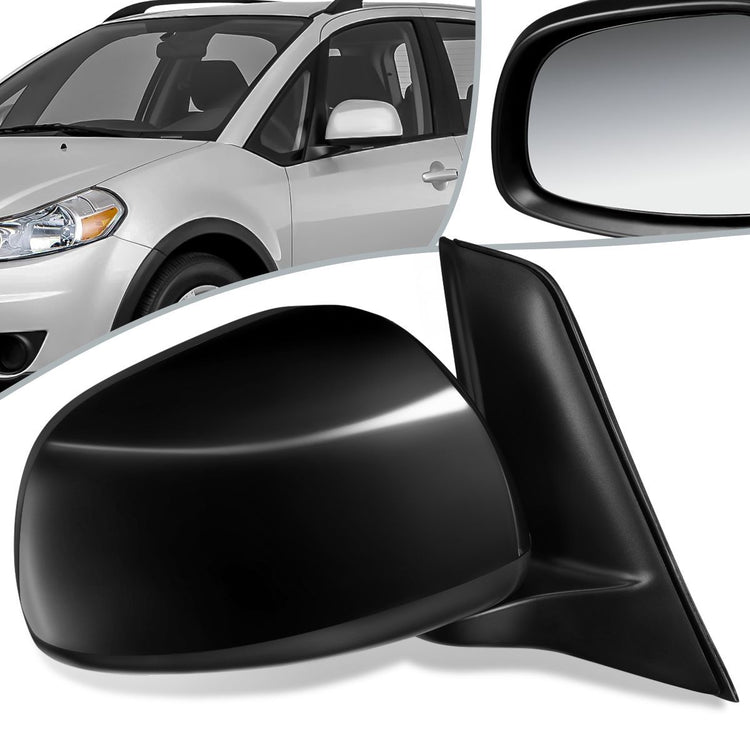 RETROVISOR MIRROR - OEM - 07-13 SUZUKI SX4 - POWERED - HEATED - PAINTABLE - BLACK - RIGHT