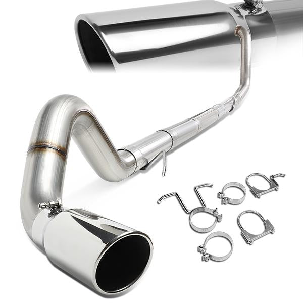 TUBERIA CATBACK CATBACK - 99-03 FORD F-250 7.3L TURBO DIESEL / 99-03 FORD F-350 7.3L TURBO DIESEL - SINGLE TIP - STRAIGHT PIPE - STAINLESS STEEL