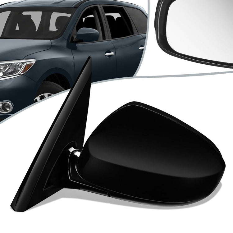 RETROVISOR MIRROR - OEM - 13-16 NISSAN PATHFINDER - POWERED - TEXTURED - BLACK - LEFT