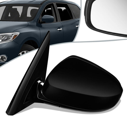 RETROVISOR MIRROR - OEM - 13-16 NISSAN PATHFINDER - POWERED - TEXTURED - BLACK - LEFT