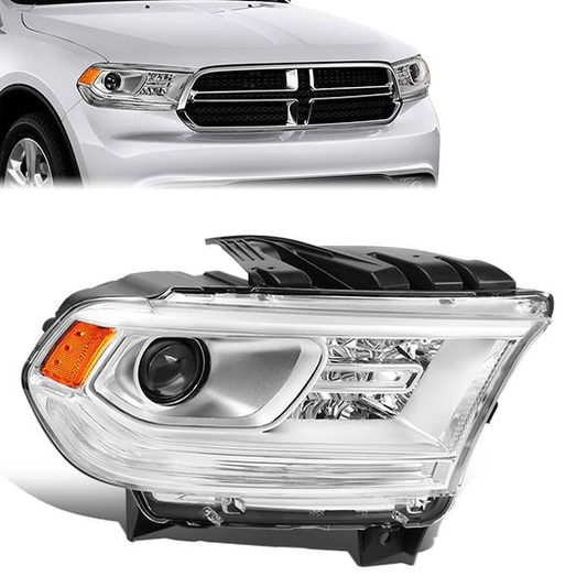 FAROS OE STYLE - 14-20 DODGE DURANGO - FITS MODELS W/ HALOGEN HEADLIGHTS WITHOUT LED DRL ONLY - 9005 HIGH & LOW BEAM / 3157 SIGNAL - RIGHT