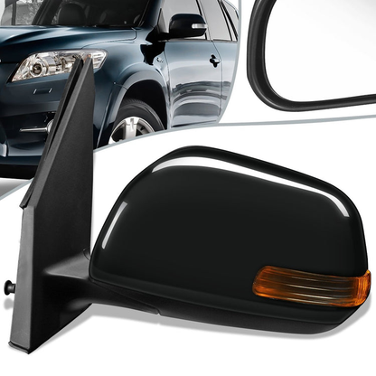 RETROVISOR MIRROR - OEM - 09-12 TOYOTA RAV4 - POWERED - HEATED - TEXTURED - BLACK - LEFT