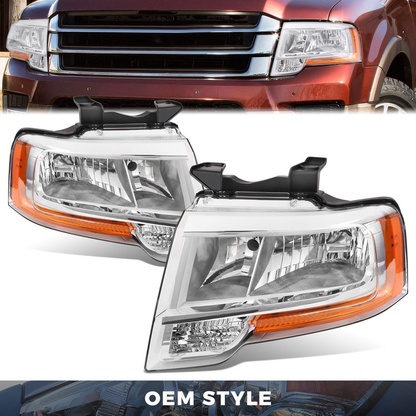 FAROS OE STYLE - 15-17 FORD EXPEDITION - CHROME HOUSING - LEFT AND RIGHT SET