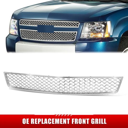 PARRILLA GRILLE - CV AVALANCH 07-13/ GRILLE ASS'Y/ LOWER -ALL CHRM/ W/OFF ROAD PKG/ (SAME TAHOE/SUBRBAN)//PARTS.NO,GM1200609//OEM NO,15946154/15944326
