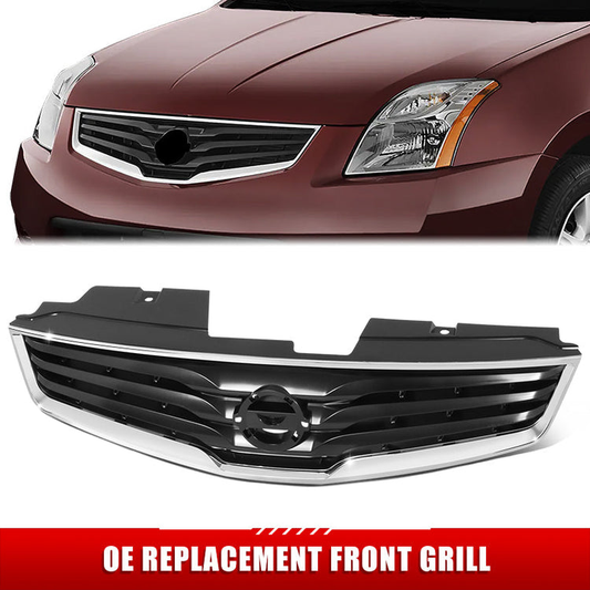 PARRILLA GRILLE - DS SENTR '07-'12/ GRILLE ASS'Y 10-12/ PAINTED DARK SILVER/ W/CHROME FRAME/ (2.0L BASE TYPE)//PARTS.NO,NI1200237//OEM NO,62070ZT50A