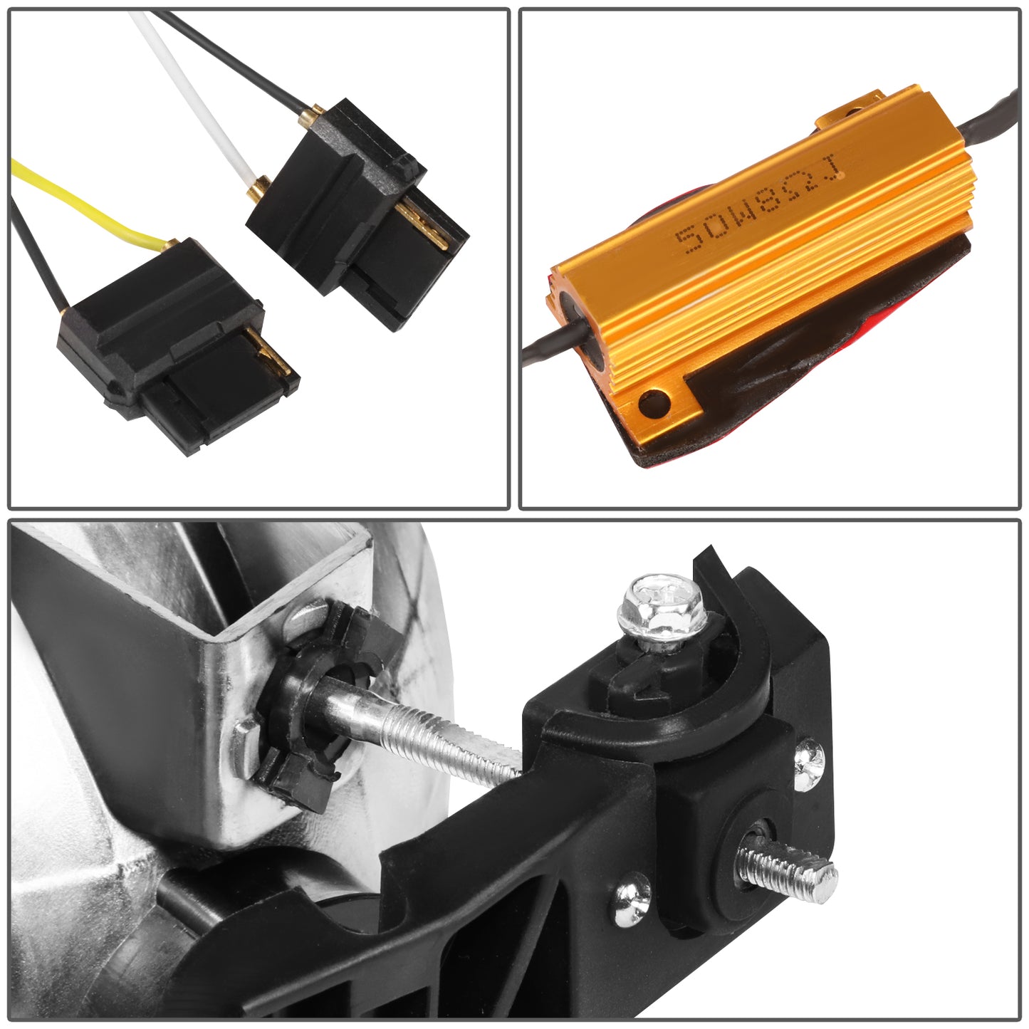 FAROS 99-06 GMC SIERRA 1500, YUKON / 01-06 SIERRA 1500 HD, SIERRA 2500 HD, SIERRA 3500 / 2007 SIERRA 1500, 1500 HD CLASSIC, SIERRA 3500 CLASSIC / 99-04 SIERRA 2500 / 00-06 YUKON XL 1500, YUKON XL 2500 - DOES NOT FIT DENALI, C3 TRIMS - SWITCHBACK LED DRL -