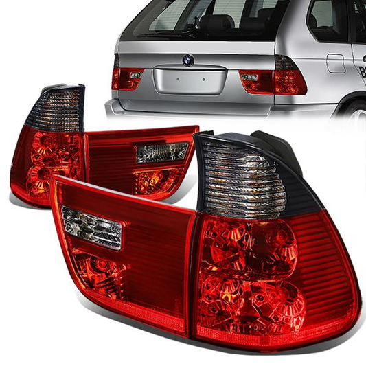 FAROS TRASEROS 00-06 BMW X5 - RED / SMOKE