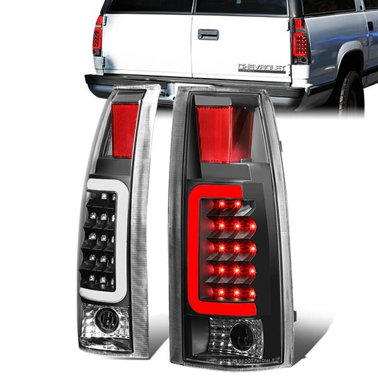 FAROS TRASEROS 88-99 CHEVY C1500 , K1500 / 88-00 CHEVY C2500 , K2500 , K3500 / 88-01 CHEVY C3500 / 92-99 CHEVY SUBURBAN C1500 , 2500 , K1500 , K2500 / 92-94 CHEVY BLAZER / 95-99 CHEVY TAHOE , 99-00 CADILLAC ESCALADE / 200 CHEVY TAHOE - 3D - U-HALO LED -