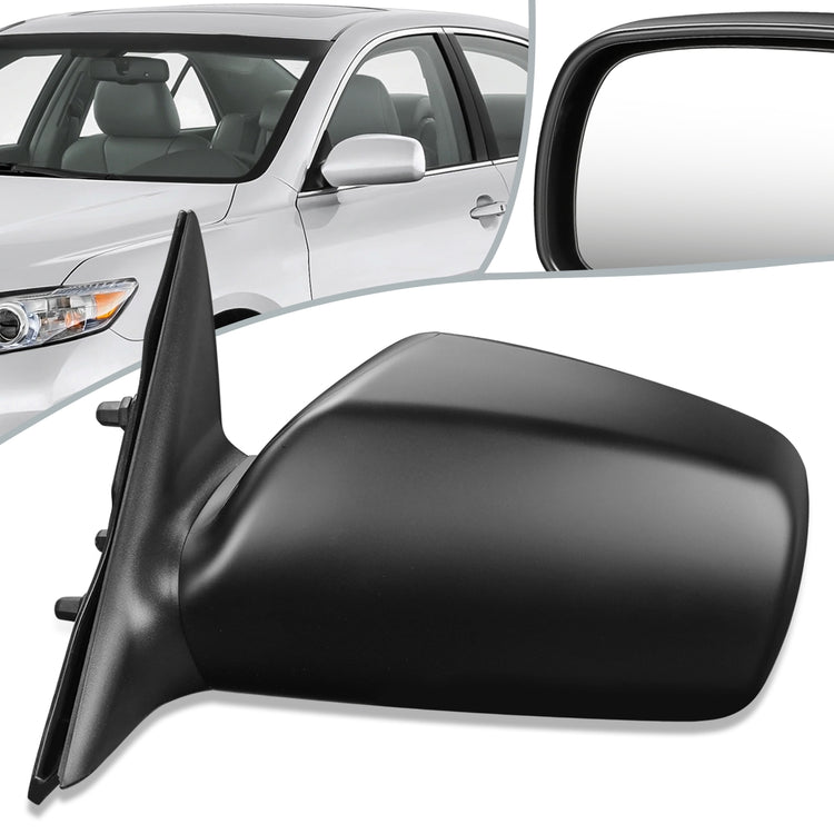 RETROVISOR MIRROR - OEM - 07-11 TOYOTA CAMRY - POWERED - BLACK MATERIAL - LEFT