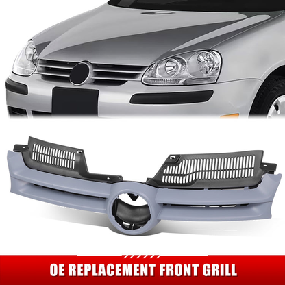 PARRILLA GRILLE - VG GOF 5(V)'04-08/RABBIT 06-09/ GRILLE ASS'Y 06-10/ W/PRIMED GRAY (RABBIT)//PARTS.NO,VW1200136//OEM NO,1K0853651AGRU