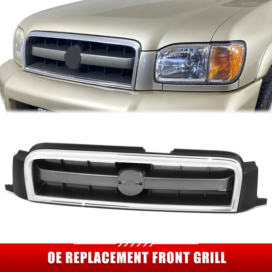 PARRILLA GRILLE - DS PATHFIND '96-'98/'99-'04/ GRILLE ASS'Y 02-04/ MAT-DARK GRAY/ W/CHROME INNER FRAME//PARTS.NO,NI1200204//OEM NO,623104W363