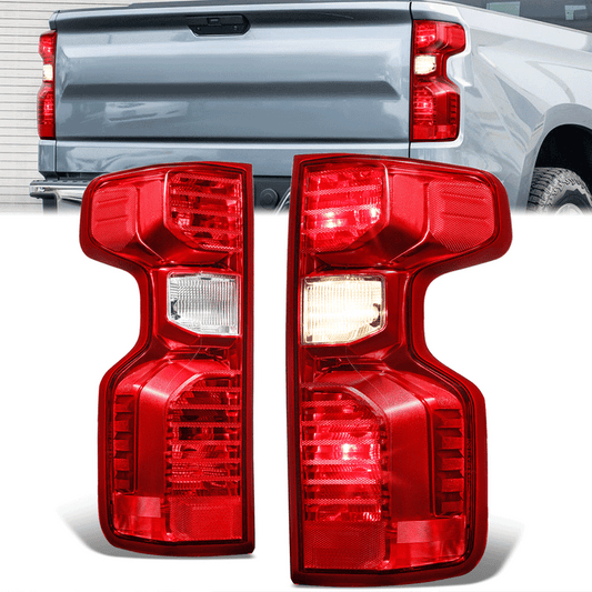 FAROS TRASEROS 19-24 CHEVY SILVERADO 1500 - FITS MODELS WITH FACTORY INCANDESCENT TAIL LIGHT ONLY - LED - RED