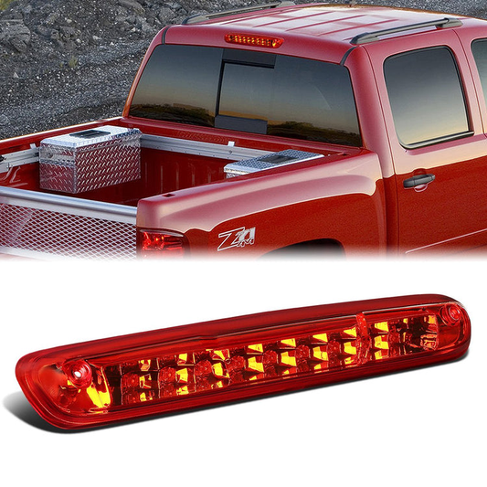 LUZ DE FRENO 07-13 CHEVY SILVERADO 1500, 1500HD, GMC SIERRA 1500, 1500HD / 07-14 SILVERADO 2500, 3500, HD MODELS, SIERRA 2500, 3500, HD MODELS / 09-10 HUMMER H3T - LED - RED