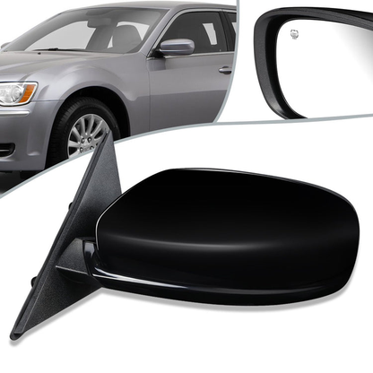 RETROVISOR MIRROR - OEM - 11-14 CHRYSLER 300C - POWERED - HEATED - W MEMORY - W/ FOLDING - W/ BLACK MATERIAL - LEFT