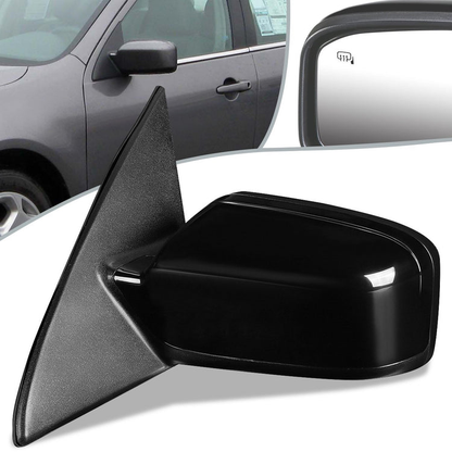 RETROVISOR MIRROR - OEM - 06-12 FORD FUSION / 06-10 MERCURY MILAN - POWERED - HEATED - PAINTABLE - BLACK - LEFT
