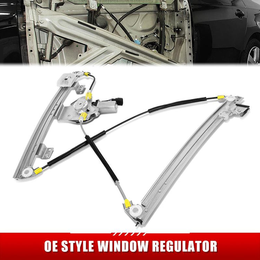 REGULADOR DE VENTANA WINDOW MOTORS & REGULATORS - CHRYSLER TOWN & COUNTRY 2008-2016 / DODGE GRAND CARAVAN 2008-2020 / RAM C/V 2012-2015 - W/ 6PIN CONNECTOR - W/ AUTO-UP - METALLIC - BARE STEEL / PLASTIC