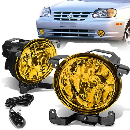 FAROS DE NIEBLA 03-06 HYUNDAI ACCENT - WITH SWITCH - 881 BULB - AMBER