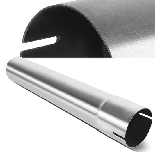nan EXHAUST PIPE TUBING - STRAIGHT - 1PC - 3.0"-3.15" FLARED - OD CUSTOM 18" - 18 GAUGE - POLISHED - STAINLESS STEEL