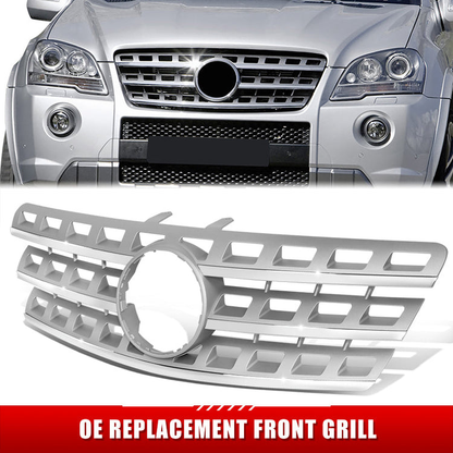PARRILLA GRILLE - BZ W164 '06-'11(M-CLS)/ GRILLE ASS'Y 08-11/ CHROME/SILVER/ W/O PROXIMITY CRUISE CONTROL/ (EU=USA)