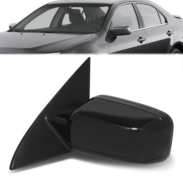 RETROVISOR MIRROR - OE STYLE - FORD FUSION 2011-2012 - WITH POWER WITH HEATED GLASS WITH BLIND SPOT MIRROR WITH TEXTURED COVER - DRIVER LEFT SIDE - BLACK