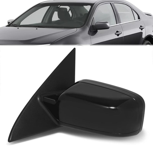 RETROVISOR MIRROR - OE STYLE - FORD FUSION 2011-2012 - WITH POWER WITH HEATED GLASS WITH BLIND SPOT MIRROR WITH TEXTURED COVER - DRIVER LEFT SIDE - BLACK
